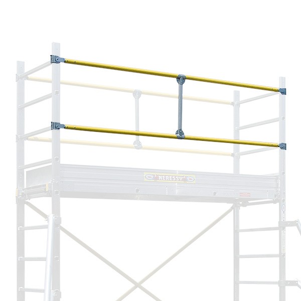 garde-corps double pour grand échafaudage